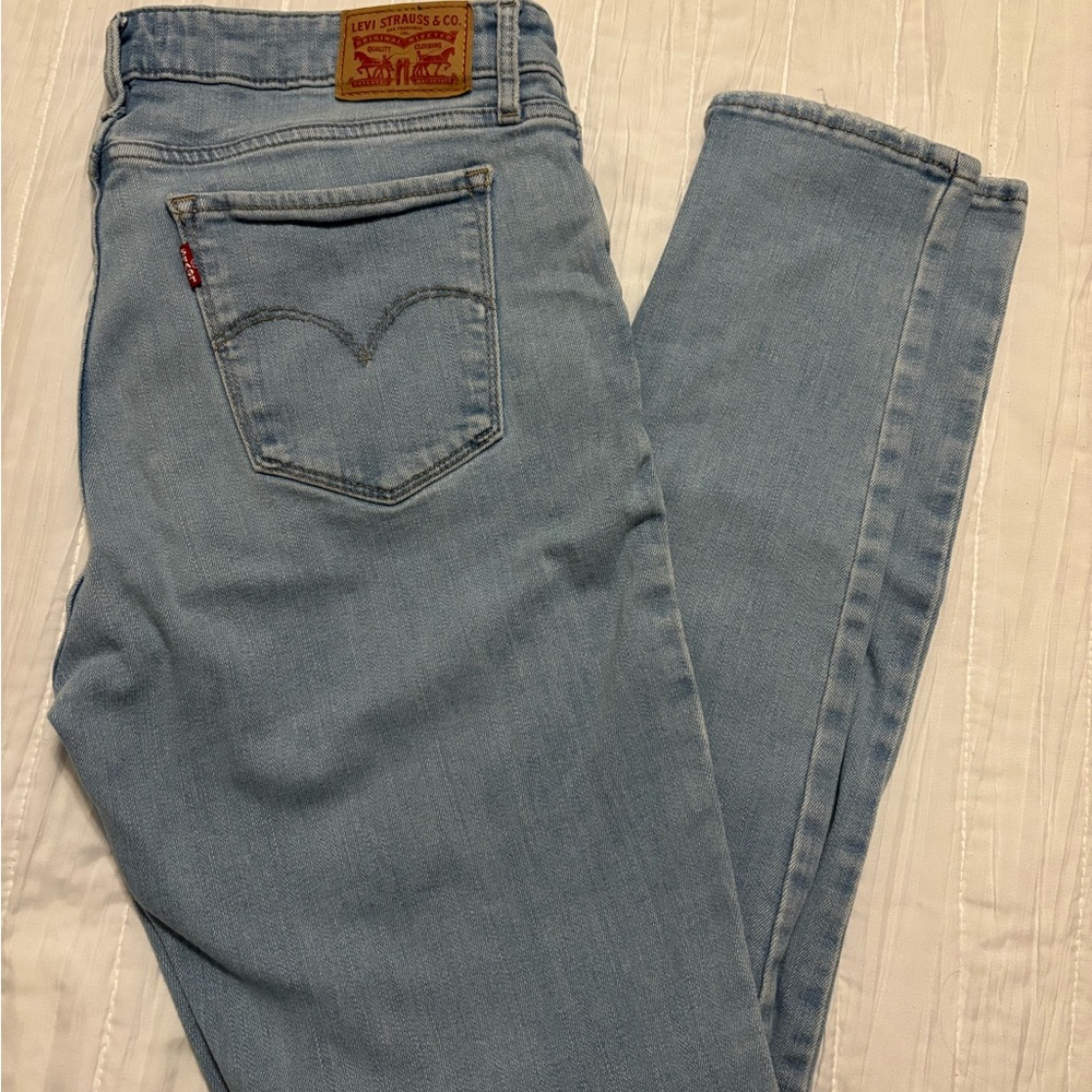Levi's Women's Sky Blue Skinny Jeans